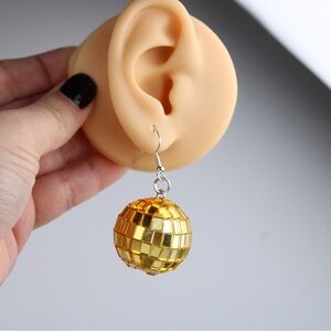 Disco Ball fashion dangle earring